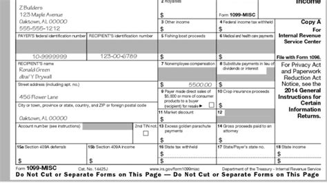 Printable Irs Form 1099 Misc For Tax Year 2017 For 2018 Income Tax Season