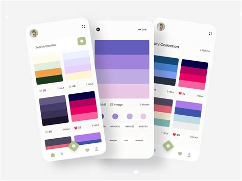 Color Palette App Ui Kits Vol1 Uplabs