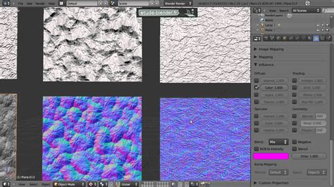 Différence Bump Map Normal Map Infographie