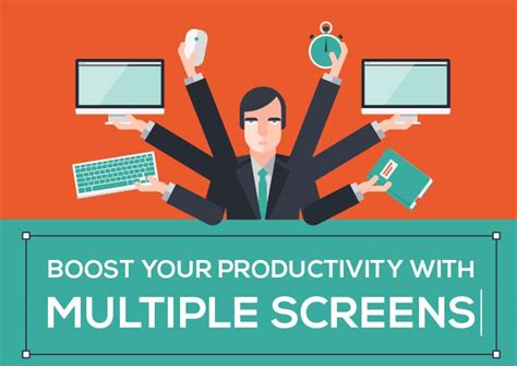 Boost Your Productivity With Multiple Screens Infographic