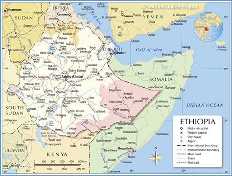 Political Map of Ethiopia - Nations Online Project