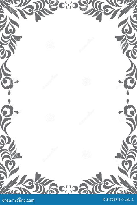 Decorative Black And White Border Royalty Free Stock Photos Image