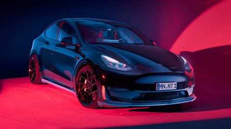 Tesla Model Y Gets Carbon Aero Upgrades Inch Wheels From Novitec