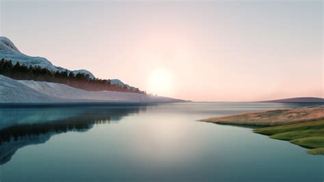 Landscape River Sun Windows 11 Sunset 4k 5k Hd Windows 11 Wallpapers