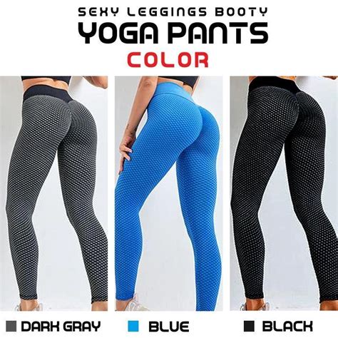 Sexy Leggings Booty Yoga Pants Breathable Mesh Design High Waist Wide
