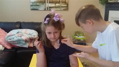 brother does sisters hair😊 youtube