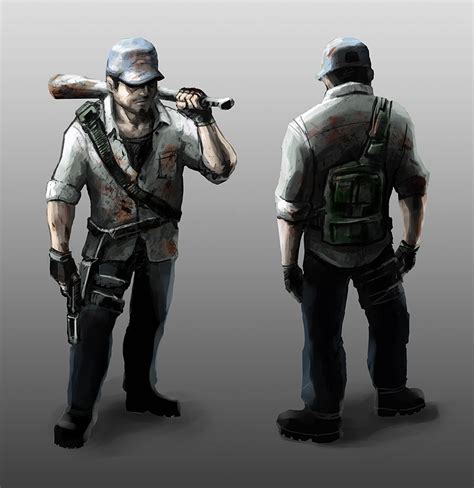 Main Character Concept Art Male Image Zombie Survival