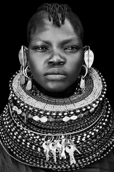 Black And White African Tribal Photography