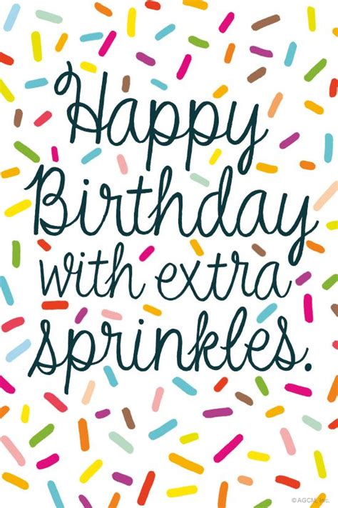 happy birthday with extra sprinkles