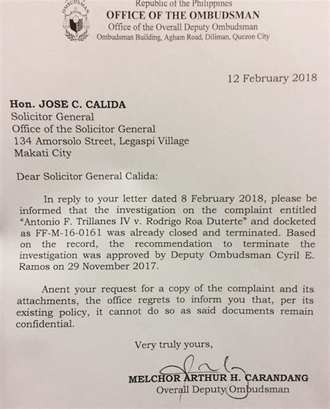 Ombudsman Itinigil Ang Imbestigasyon Sa Umanoy Tagong Yaman Ni Duterte