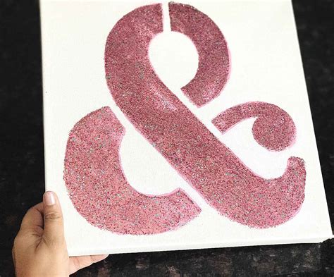 Easy Glitter Wall Art Tutorial With Step By Step Instructions