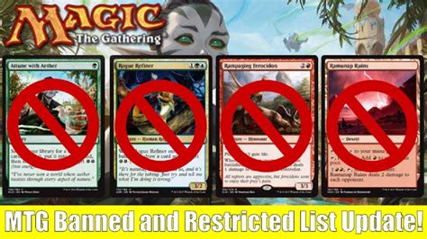 We did not find results for: MTG Banned and Restricted List Update: 4 Standard Cards Banned - YouTube