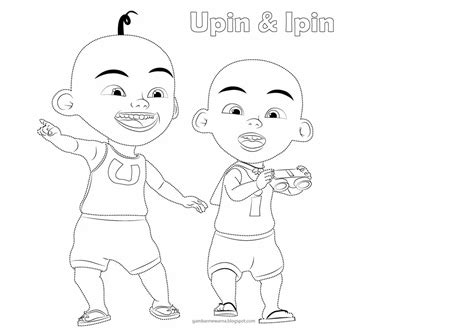 11 Konsep Mewarnai Gambar Kartun Upin Dan Ipin Jenis Warna Aneka