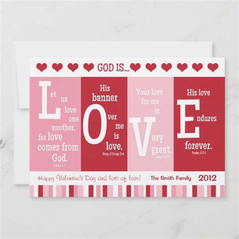 Christian Valentine Card God Is Love Bible Verse Valentine Crafts