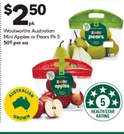 Woolworths Australian Mini Apples Or Pears Offer At Woolworths