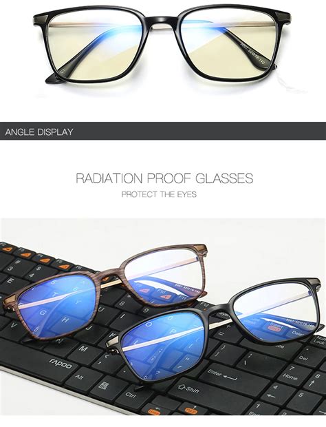 tr90 anti blue light goggles square optical glasses radiation resistant glasses computer gaming