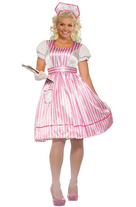 Candy Striper Nurse Plus Size Costume Plus Size Costume Costumes For Women Plus Size