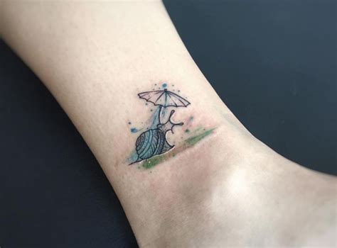 Geometric And Abstract Tattoos With A Splash Of Watercolor