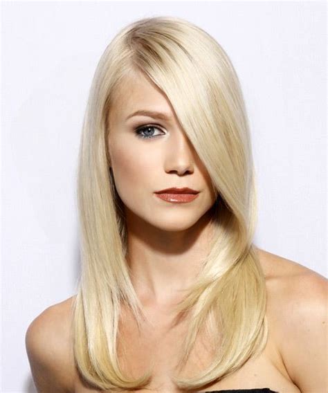 Long Layered Haircuts With Side Swept Bangs For Straight Hair