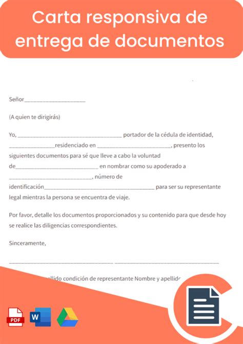 Carta De Entrega De Documentos Ejemplos Modelos Para Usar Sexiz Pix