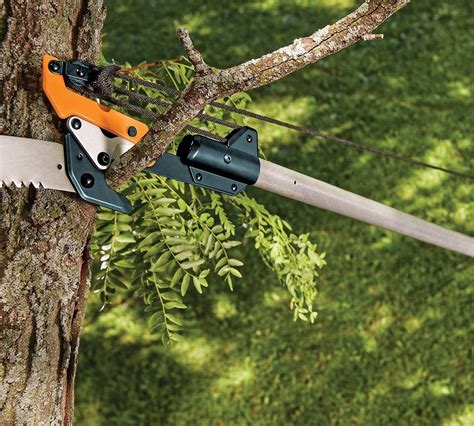 When you purchase the fiskars chain drive extendable pole saw & pruner, you get a combination aluminum and fiberglass telescopic pole system that is hooked up to a chain drive pruning blade. Fiskars 14' Tree Pruner (Review + Video Incl.) | HiveFly