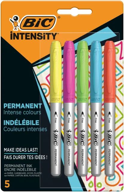 Bic Marking Intense Permanent Markers Assorted Colours Pack Of Eur