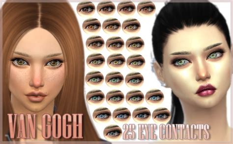 Van Gogh 25 Eye Contacts By Kellyhb5 At Mod The Sims Sims 4 Updates