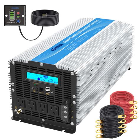 5000watt Heavy Duty Modified Sine Wave Power Inverter Dc 12volt To Ac 120volt With Lcd Display 4