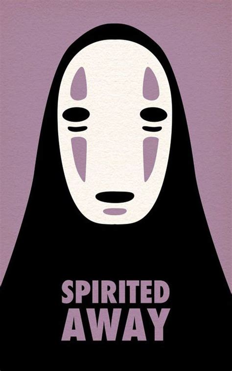 A Spirited Poster With The Words Spirited Away On Its Face And An Image Of A