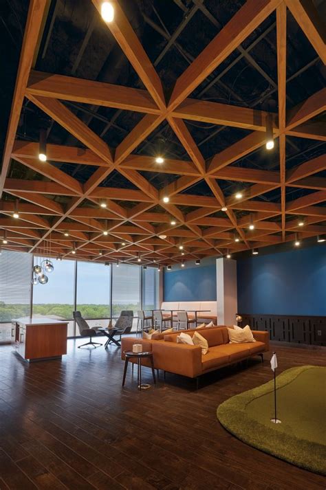 Wood Ceiling Open To Structure Ceiling Design Ceiling Design