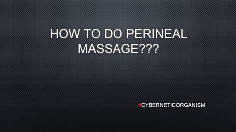 How To Do Perineal Massage Youtube