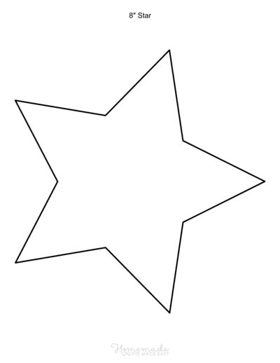 Free Printable Star Template Pattern Pdfs All Sizes Large And Small 8
