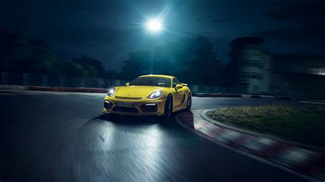 Porsche Cayman Gt4 Yellow Wallpaperhd Cars Wallpapers4k Wallpapers