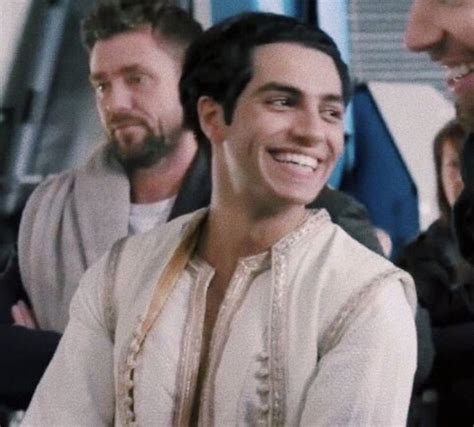 Mena Massoud Smiling And Being Cute On The Set Of Aladdin 💕 Aladdin