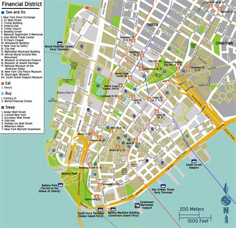 Mapa De Manhattan Turismo Nueva York Lugares Tur Sticos Qu Ver
