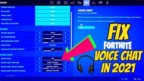 Fix Fortnite Voice Chat In 2021 Youtube