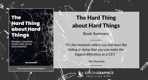 Book Summary The Hard Thing About Hard Things Building A Business