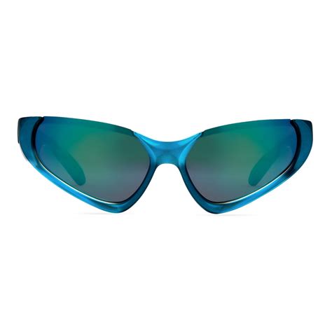 Balenciaga Xpander Rectangle Sunglasses Blue Sunglasses
