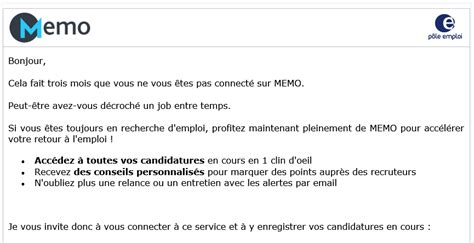 L'inscription en tant que demandeur d'emploi se déroule en deux actes : Recours radiation • Service MEMO de PE obligatoire ou non
