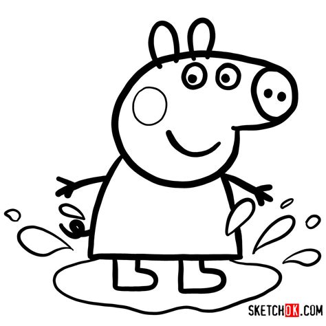 Update More Than 78 Peppa Pig Cartoon Sketch Vn