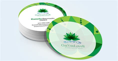 Add logos and unique fonts, make the simple or creative. Circle business card design, custom circle business cards ...
