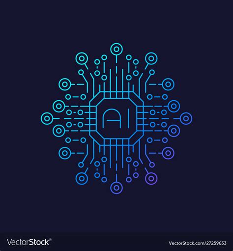 Artificial Intelligence Ai Technology Royalty Free Vector
