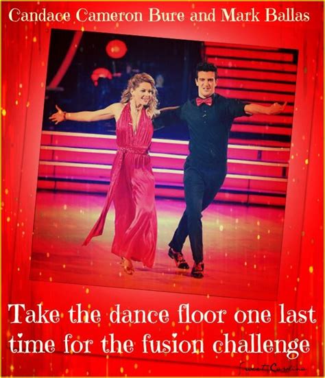 candace cameron bure and mark ballas take the dance floor one last time for the fusion challenge