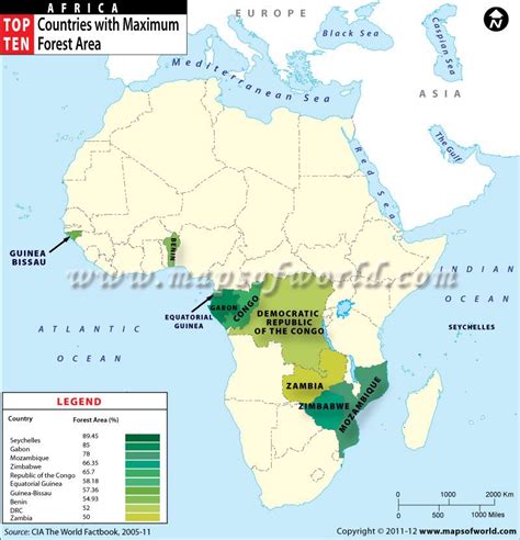 African Tropical Rainforest Map