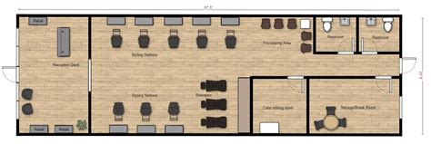 Beauty Salon Floor Plan Design