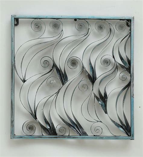 Buy Silver Metal Wave Wall Art By The Shining Rays Online Floral