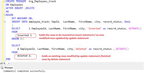 Sql Dml After Trigger Sqlskull