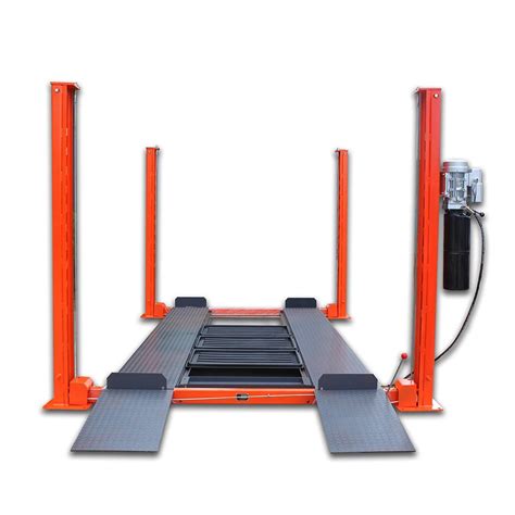 9000 Lb Four Post Automotive Lift With Removable Ramp Cetl Certified — Tmg Industrial