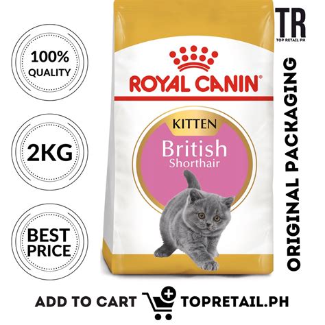 Royal Canin 2kg Original Packaging British Shorthair Kitten Premium