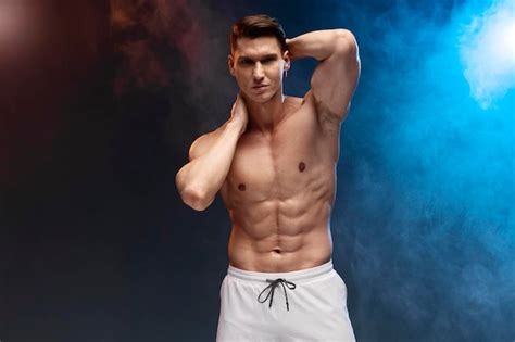 Premium Photo Portrait Of Masculine Proud Confident Muscular Man With